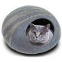 Philojoy Premium Felt Cat Bed Cave Eco Handmade 100% Merino Wool Beds for Cats and Kittens, Covered and Comfortable Cat House and Bed for Kitty (Large)