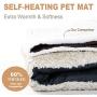 YFPets Self Heating Cat Pad Self Heated Warming Mat Thermal 24x18 Inches Dog Pet Puppy Bed for Outdoor Indoor  Machine Washable Ultra Soft Cozy Non-Slip Bottom