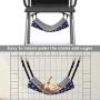 RayCC Ajustable Cat Hammock Cat Bed Sleeping Hammock Hanging Cage Chair Hammock for Cat Small Dogs （Grey and Blue Star）