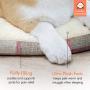 Fluffy Care Dog Bed Crate Pad Mat Pet Bed Puppy Bed Mat Mattress Kennel Pads 24 30 36 42 inch for Large Medium Small Dogs Cats Machine Washable Super Soft Cozy Non-Slip Bottom