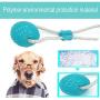 SiNetGuy Multifunction Pet Molar Bite Toy Dog Chew Toys, Self-Playing Rubber Ball Toy with Suction Cup Molar Chew Toy Cleaning Teeth