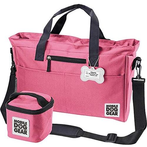 Mobile Dog Gear, Day Away Tote, Dog Travel Bag, Includes 3 Cup Lined Food Carrier