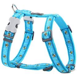Red Dingo Bumblebee Dog Harness, 15 mm x 30 to 48 cm x 36 to 54 cm, Small, Turquoise