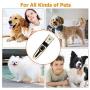 WIVIC Dog Clippers, Low Noise Dogs Grooming Clippers USB Rechargeable Pet Grooming Tool Professional Dog Hair Trimmer with Comb Guides Scissors Nail Kits for Dogs Cats & Other