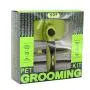 Self Cleaning Pet Comb Set For Hair Removal And Carding, Hair Removal Beauty Tools For Dogs, Cats and Pets - Gently Remove Long and Loose Underlay, Mats and tangled hair, Green