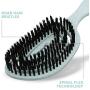 BioSilk for Dogs Eco-Friendly Boar Hair Bristle Brush in Mint Green