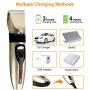 Dog Clippers,Dog Grooming Clipper Low Noise,Cordless Rechargeable Dog Hair Trimmer with LCD Display,Professional Pet Grooming Kit with 4 Comb Guides,Comb,Scissors for Small Medium Large Dog Cat Pet