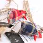 ocijf179 Pet Toy Pet Cat Toy Lattice Cotton Chick Hemp Rope Ring Funny Kitten Stick Pet Supplies - Grey