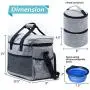 Breeze Touch Dog Travel Bag - Airline Approved Travel Set for Dogs Stores All Your Dog Accessories - Includes Travel Bag, 2X Food Storage Containers and 2X Collapsible Dog Bowls Breeze Touch Dog Travel Bag - Airline Approved Travel Set for Dogs Stores All Your Dog Accessories - Includes Travel Bag, 2X Food Storage Containers and 2X Collapsible Dog Bowls