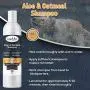Jungle Pet Aloe & Oatmeal Shampoo -Soothing, Moisturizing, Nourishing - with Aloe Vera - Soap Free PARABEN Free Sulfate Free - Hypoallergenic with Oatmeal & Chamomile