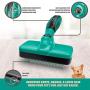 Ruff N Ruffus Self-Cleaning Slicker Brush + FREE Pet Nail Clippers + FREE 7.5'' Steel Comb | UPGRADED PAIN-FREE BRISTLES | Cat Dog Brush Grooming Gently Reduces Shedding & Tangling For All Hair Types