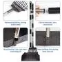 SCENAY Dog Pooper Scooper, Upgraded Large 49'' Pet Waste Shovel Poop Scooper Tray and Rake Set Adjustable Long Handle Pet Poop Scoop for Large Medium Small Dogs and Pets