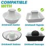 PET STANDARD Filters for PetSafe Drinkwell Avalon, Pagoda, Sedona & Seascape Fountains, 12-Pack - New Version