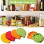 Pet Food Can Cover Universal Silicone Cat Dog Food Can Lids 1 Fit 3 Standard Size BPA Free Can Covers for Pet Food Cans (4 Pack)