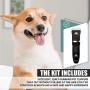 Pet Union Professional Dog Grooming Kit - Rechargeable, Cordless Pet Grooming Clippers & Complete Set of Dog Grooming Tools. Low Noise & Suitable for Dogs, Cats and Other Pets