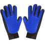 xiaocai 1 Pair Pet Grooming Glove Hair Remover Brush Gentle Deshedding Efficient Pet Mitt Pet Massage Gloves Left & Right Hand for Dog & Cat with Long & Short Fur