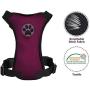 SlowTon Dog Car Harness Plus Connector Strap, Multifunction Adjustable Vest Harness Double Breathable Mesh Fabric with Car Vehicle Safety Seat Belt
