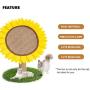Tylu Natural Sisal Rope Cat Climbing Frame Furniture Sunflower Scratching Post for Climbing and Pet Activity