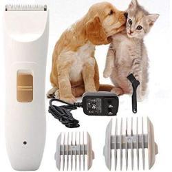 Glamorway Professional Pet Grooming Kit, Rechargeable Clipper for Dogs and Cat Cordless Electric Hair Trimmer for Quick Safe Cutting