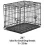 New World Folding Metal Dog Crate; Single Door & Double Door Dog Crates