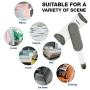 Pet Hair Remover - 1 Double-Sided Standard-Size, 1 Travel Pet Hair Removal Brush, Self-Cleaning Base - Remove Cat and Dog Fur, Lint, Fluff from Carpet, Car Seat, Couch, Clothing, Bedding, Fabric