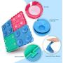 plump tiger Pet Licking Mat, Slow Feeder Dog Bowls, 4 Pieces Combination Fun Feeder for Anxiety Relief, Anti-Slip at The Bottom Mat, Healthy Feeder Licking Mat Dry & Wet Food is Available