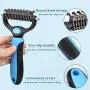 Umoonfine Dog Brush for Shedding, 2 Sided Pet Grooming Tool Undercoat Rake for Dogs & Cats, Large Extra Wide Pet Grooming Brush for Removing Shedding and Tangling, Without Pulling Umoonfine Dog Brush for Shedding, 2 Sided Pet Grooming Tool Undercoat Rake for Dogs & Cats, Large Extra Wide Pet Grooming Brush for Removing Shedding and Tangling, Without Pulling
