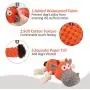 IOKHEIRA Dog Plush Toys, Interactive Squeaky Toy for for Aggressive chewers, Sturdy Dog Stuffed Animals Toy with Cotton Material and Crinkle Paper, Chewing Teeth Health Toys for Large and Small Dogs