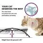 Y YHY Ceramic Raised Pet Cat Bowls, 12 Ounces Elevated Food or Water Bowls, Double Cat Dishes, Gift for Cat, White Y YHY Ceramic Raised Pet Cat Bowls, 12 Ounces Elevated Food or Water Bowls, Double Cat Dishes, Gift for Cat, White