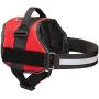 Industrial Puppy No Pull Dog Harness for Small/Large Dogs - Comfortable Dog Walking Harness for Dogs of All Breeds - Reflective Harness with Hook and Loop Straps and Handle for Less Pulling/Choking