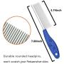 Sorxine Pet Comb for Dogs & Cats,Dog Grooming Comb,Cat Comb,Dog Combs for Grooming,Metal Dog Comb for Removing Matted Fur, Knots & Tangles,Shedding Comb