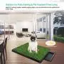 Grass Pee Potty Pad for Dog, Moclever Dog Grass Pad Tray with Drawer，25x20inch Fake Grass Portable Pet Potty Trainer Indoor&Outdoor, Best for Medium and Small Dog