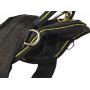Dean and Tyler DT Dog Harness, Black with Yellow Trim