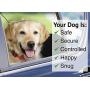 Doggy Car Headrest Restraint - Animal Safety Seat Belt Strap - Adjustable Nylon Fabric Harness for Dog – Easy Vehicle Travel with Pet – Durable Zipline & Tether Backseat for Traveling