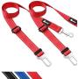 WePet Dogs Cats Car Seat Belts, 2 Packs, Vehicle Harness, Pets Safety Seatbelts, Adjustable, Compatibility, Durable Nylon, Paw Safe, Tangle Free