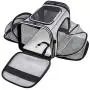 MASKEYON TSA Airline Approved Soft Sided Pet Carrier Top Loading 4 Side Expandable Large Travel Cats Carrier Collapsible with 3 Removable Washable Pads and 3 Pockets for Cats Kitten and Small Dogs MASKEYON TSA Airline Approved Soft Sided Pet Carrier Top Loading 4 Side Expandable Large Travel Cats Carrier Collapsible with 3 Removable Washable Pads and 3 Pockets for Cats Kitten and Small Dogs