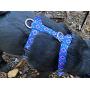 No Pull Multi-Point Adjustable No Escape Dog Harness by Fearless Pet Front Clip Back Clip Dog Harness (Blue Aztec, Small (14-20'' Girth))