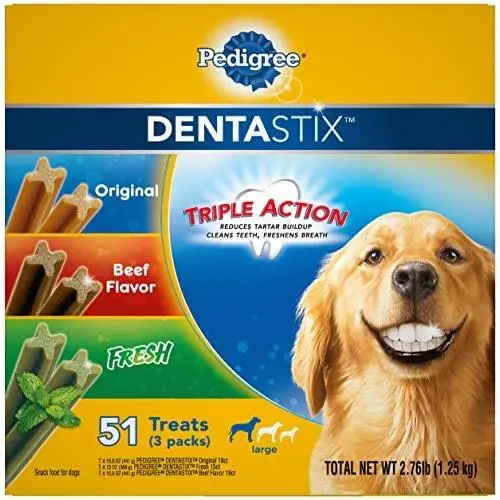 Pedigree DENTASTIX Treats for Large Dogs, 30+ lbs. Multiple Flavors Pedigree DENTASTIX Treats for Large Dogs, 30+ lbs. Multiple Flavors