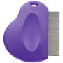 Master Grooming Tools Contoured Grip Flea Combs — Ergonomic Combs for Removing Fleas, Purple