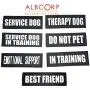 Albcorp Reflective Dog Patches with Hook Backing -Service Dog, Service Dog In Training, Do Not Pet, Emotional Support, Therapy Dog, Best Friend, In Training for Animal Vest Harnesses, Collars, Leashes Albcorp Reflective Dog Patches with Hook Backing -Service Dog, Service Dog In Training, Do Not Pet, Emotional Support, Therapy Dog, Best Friend, In Training for Animal Vest Harnesses, Collars, Leashes