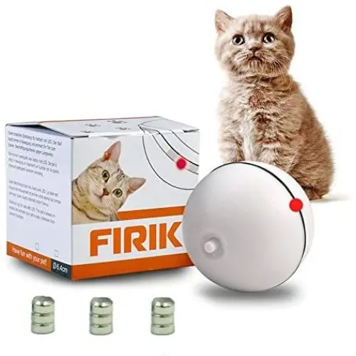 Toys For Cat - Ball Interactive Automatic Rolling Light Entertainment Exercise For Cats And Puppy Dogs(9 Batteries Included)