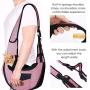 HomeChi Pet Sling, Small Pets Puppy Dog Cat Sling Carrier Bag Hands-Free with Adjustable Padded Strap Front Pouch Single Shoulder Bag Carrying Tote for Outdoor Walking Hiking