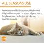 K&H Pet Products Heated Thermo-Kitty Heated Cat Bed Mocha/Tan - Multiple Sizes