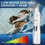 Petural Dog Nail Grinder Clippers – Upgraded 2-Speed Rechargeable Electric Pet Nail Trimmer – Painless Paws Grooming, Trimming Tool, Smoothing for Large, Medium & Small Dogs