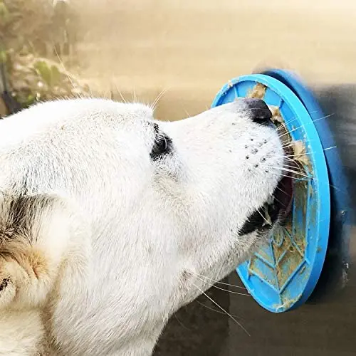 AKDEA Dogs Buddy for Pet Bathing, Grooming, Calming, Trimming - Durable Silicone Dog Lick Pad with Super Strong Suction Cup - Just Add Peanut Butter (5.9 inches Diameter - Dog lick Mat - Blue) AKDEA Dogs Buddy for Pet Bathing, Grooming, Calming, Trimming - Durable Silicone Dog Lick Pad with Super Strong Suction Cup - Just Add Peanut Butter (5.9 inches Diameter - Dog lick Mat - Blue)