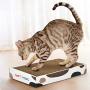 GooFoto Cat Scratcher Cardboard Scratching Collection Toy Scratchy Box Lounge Durable Scratching Pad Reversible Relaxing Bed