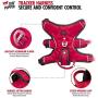 Tracker - No Pull Dog Harness | Front And Back Leash Attachment Points | 3M Reflective Stitching Increases Safety At Night | 5 Point Adjustable Fit Harness For Dogs | Padded Dog Harness For Comfort