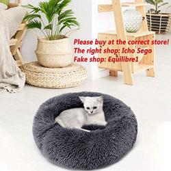 Legendog Cat Bed, Cat Bed for Indoor Cats Cat Bed Round Kitten Cushion Bed, Faux Fur Cat Beds for Small Cat and Small Dog, Plush Soft Cat Sleeping Bed