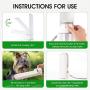 VIBIRIT Dog Water Bottle for Walking Portable Dog Water Dispenser Pet Travel Drink Cup With Rotatable Clamshell Sink