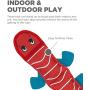 Outward Hound Fire Biterz Durable Real Fire Hose Material Dog Toy with Squeakers